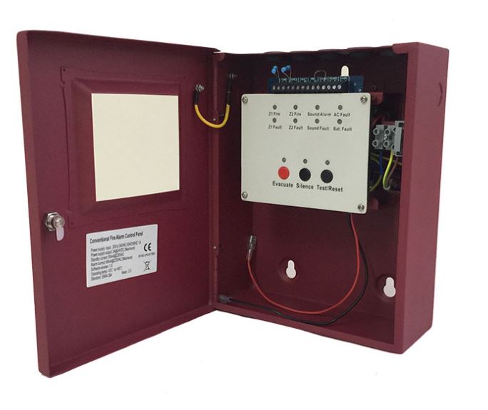 (image for) 2 fire zone Mini conventional fire alarm control panel